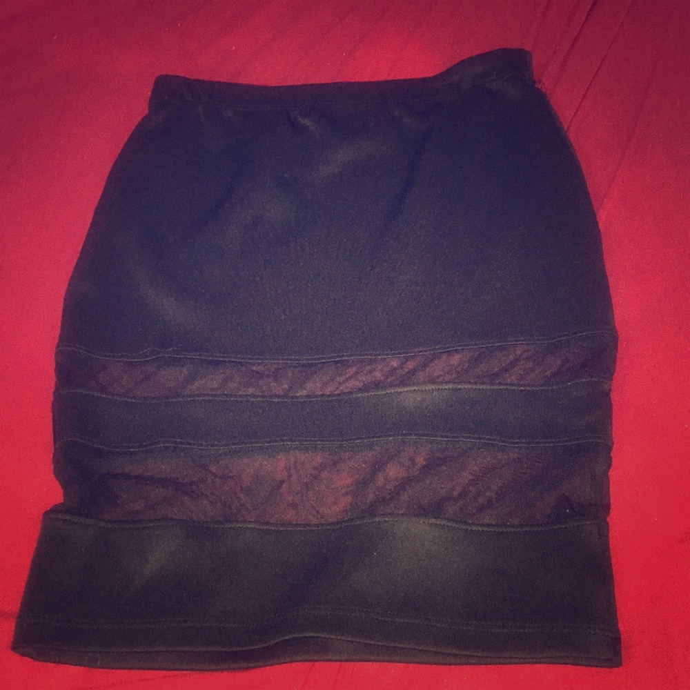 Black pencil skirt